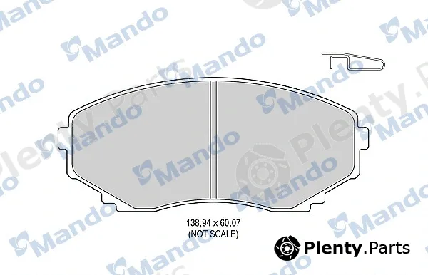 Mando MBF015626 — Brake Pad Set, disc brake
