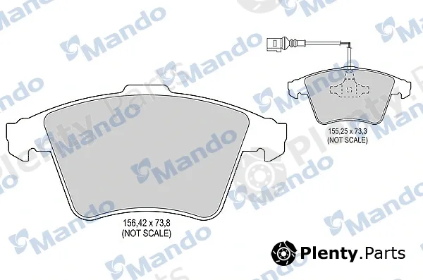 Mando MBF015228 — Brake Pad Set, disc brake