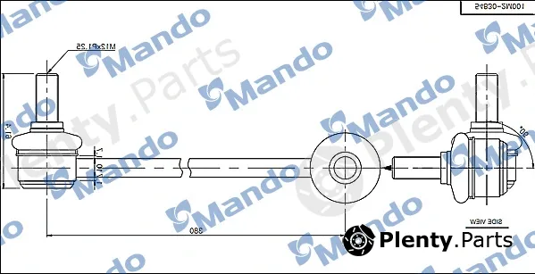 Mando SLH0019 — Link/Coupling Rod, stabiliser bar