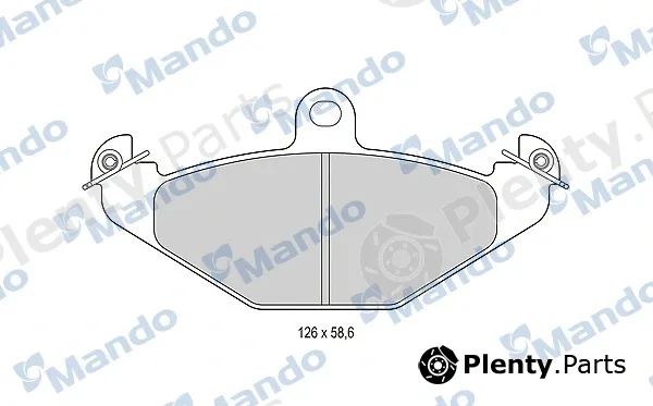 Mando MBF015795 — Brake Pad Set, disc brake
