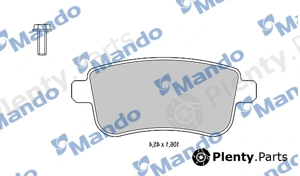 Mando MBF015253 — Brake Pad Set, disc brake