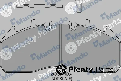 Mando MBF016110 — Brake Pad Set, disc brake
