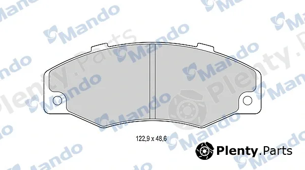 Mando MBF015793 — Brake Pad Set, disc brake