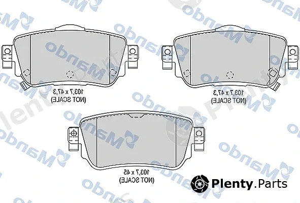 Mando MBF015290 — Brake Pad Set, disc brake