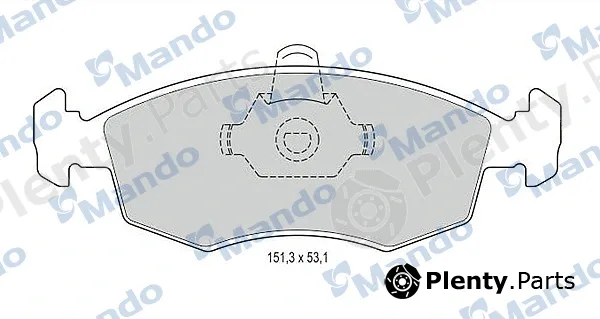 Mando MBF015166 — Brake Pad Set, disc brake