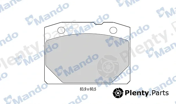 Mando MBF015055 — Brake Pad Set, disc brake