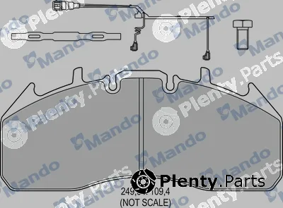 Mando MBF016074 — Brake Pad Set, disc brake