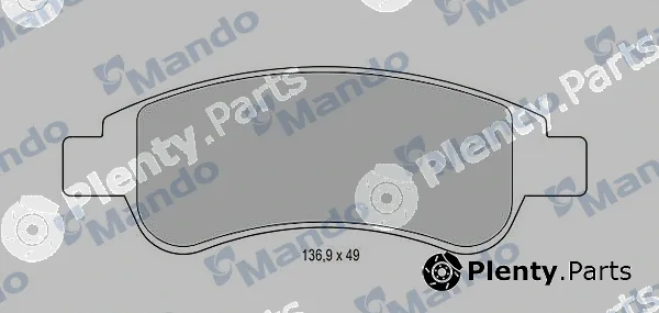 Mando MBF015037 — Brake Pad Set, disc brake