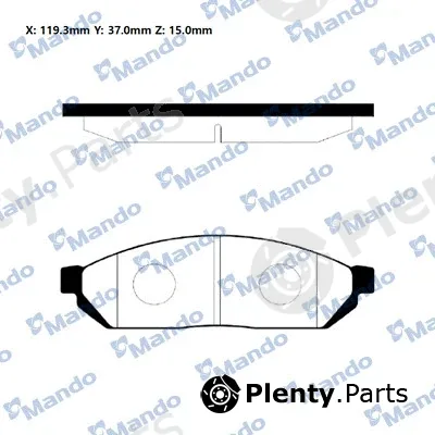 Mando RMPD07 — Brake Pad Set, disc brake