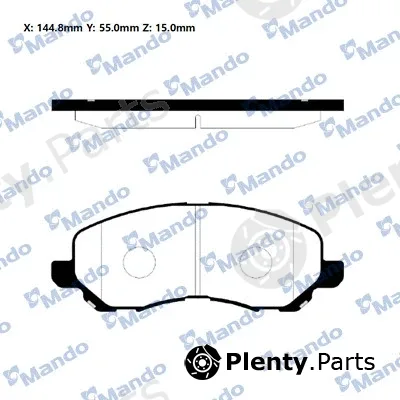 Mando RMPM06NS — Brake Pad Set, disc brake