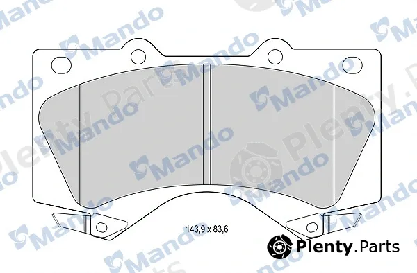 Mando MBF015619 — Brake Pad Set, disc brake
