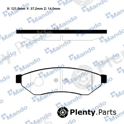 Mando RMPD23 — Brake Pad Set, disc brake