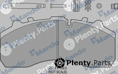 Mando MBF016061 — Brake Pad Set, disc brake