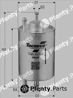 Tecneco Filters IN68 — Fuel Filter
