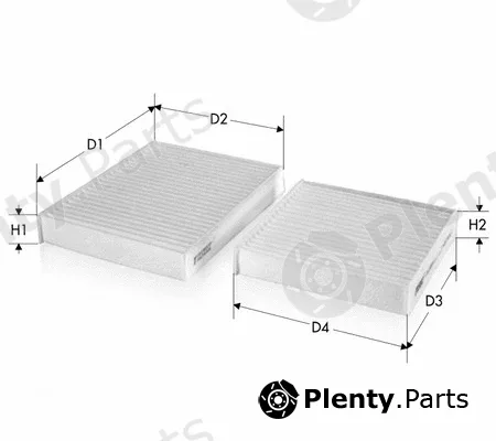 Tecneco Filters CK10205-2 — Filter, cabin air