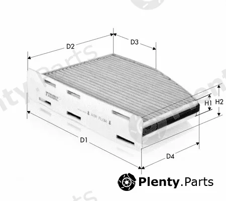 Tecneco Filters CK9922C — Filter, cabin air