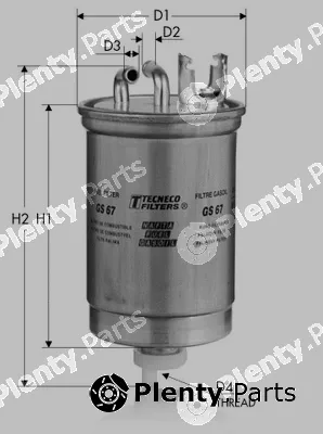 Tecneco Filters GS67 — Fuel Filter