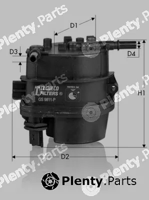 Tecneco Filters GS9811P — Fuel Filter