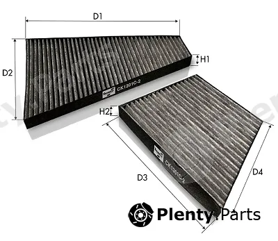 Tecneco Filters CK1301C-2 — Filter, cabin air