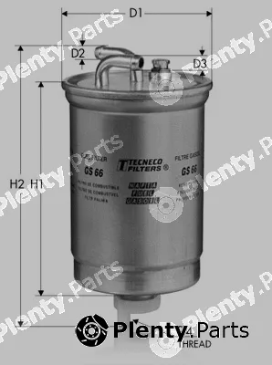 Tecneco Filters GS66 — Fuel Filter