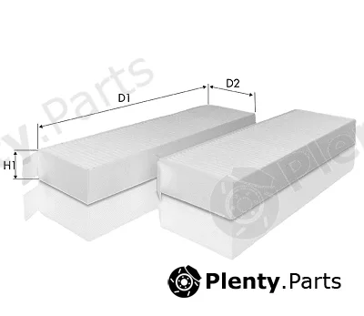 Tecneco Filters CK1282-2 — Filter, cabin air