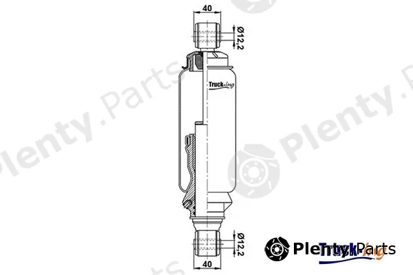 Montcada 0194510 — Shock Absorber, driver cab suspension
