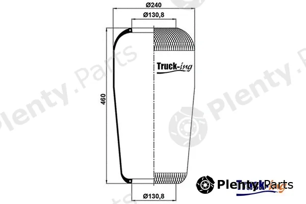 Montcada 0291040 — Bellow, air suspension