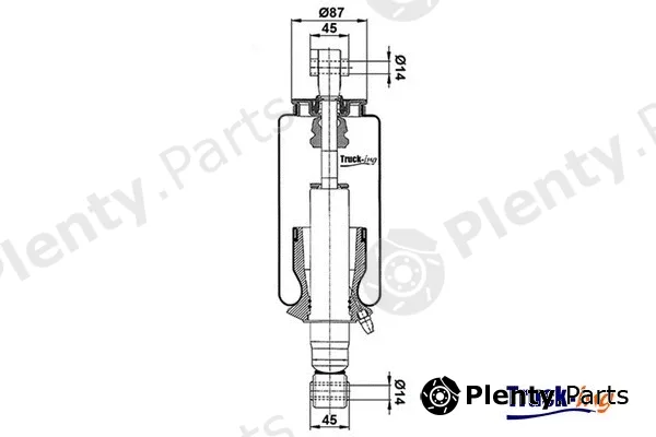 Montcada 0194585 — Shock Absorber, driver cab suspension