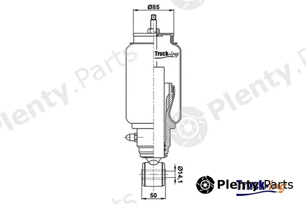Montcada 0194460 — Shock Absorber, driver cab suspension