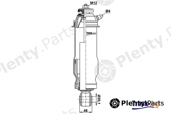 Montcada 0194830 — Shock Absorber, driver cab suspension