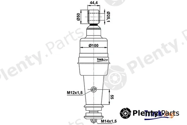 Montcada 0194045 — Shock Absorber, driver cab suspension