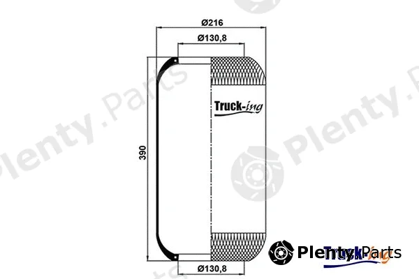 Montcada 0291225 — Bellow, air suspension