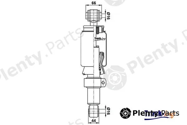 Montcada 0194660 — Shock Absorber, driver cab suspension