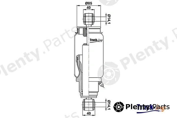 Montcada 0194530 — Shock Absorber, driver cab suspension