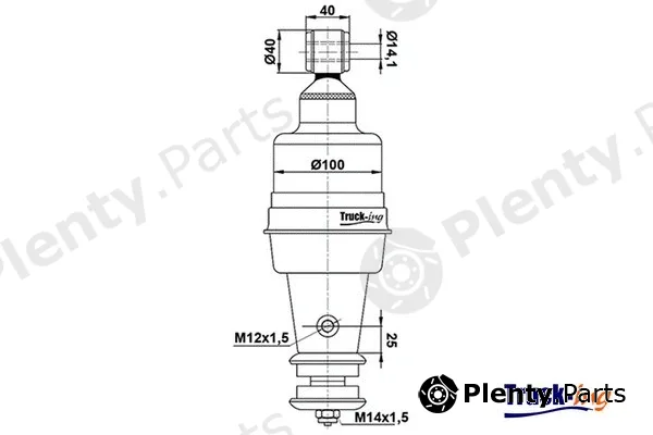 Montcada 0194055 — Shock Absorber, driver cab suspension