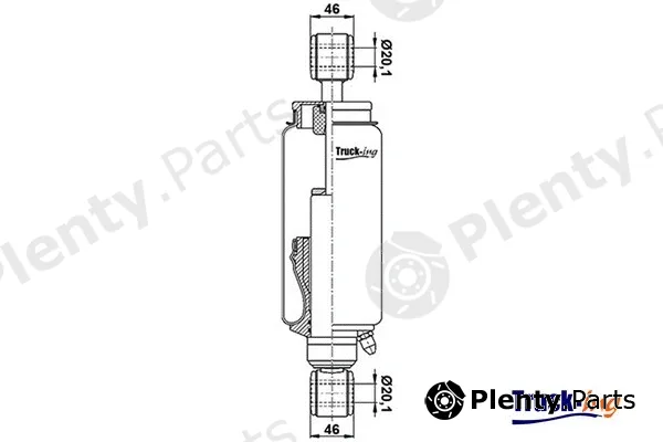 Montcada 0194750 — Shock Absorber, driver cab suspension