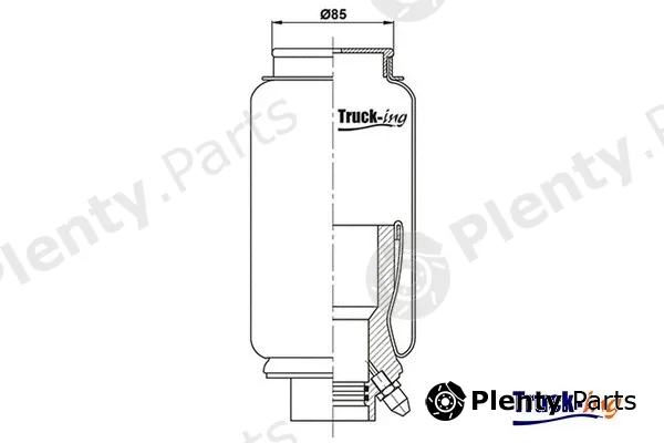 Montcada 0194180 — Bellow, driver cab suspension