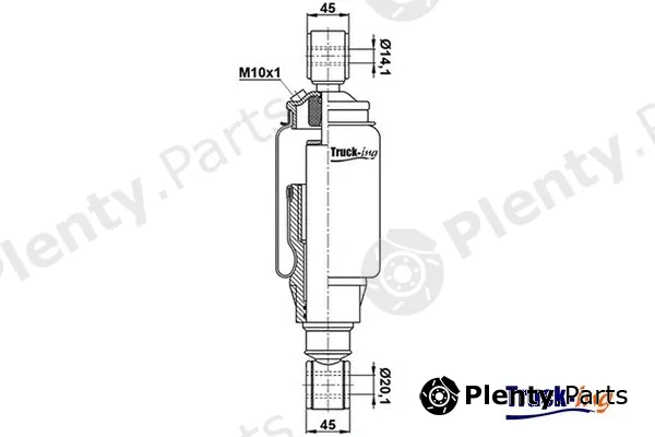 Montcada 0194630 — Shock Absorber, driver cab suspension