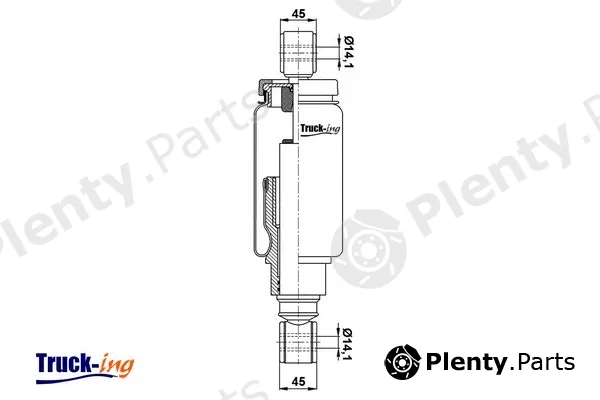 Montcada 0194650 — Shock Absorber, driver cab suspension