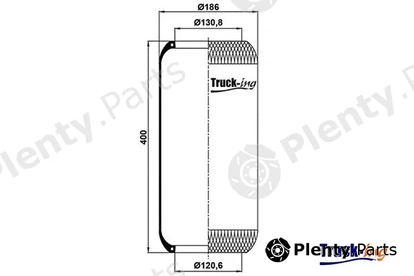 Montcada 0291330 — Bellow, air suspension