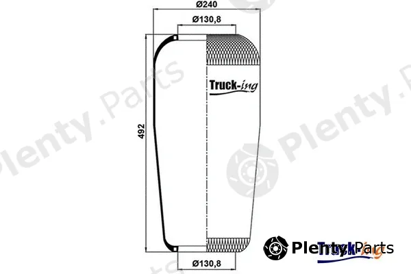 Montcada 0291120 — Bellow, air suspension