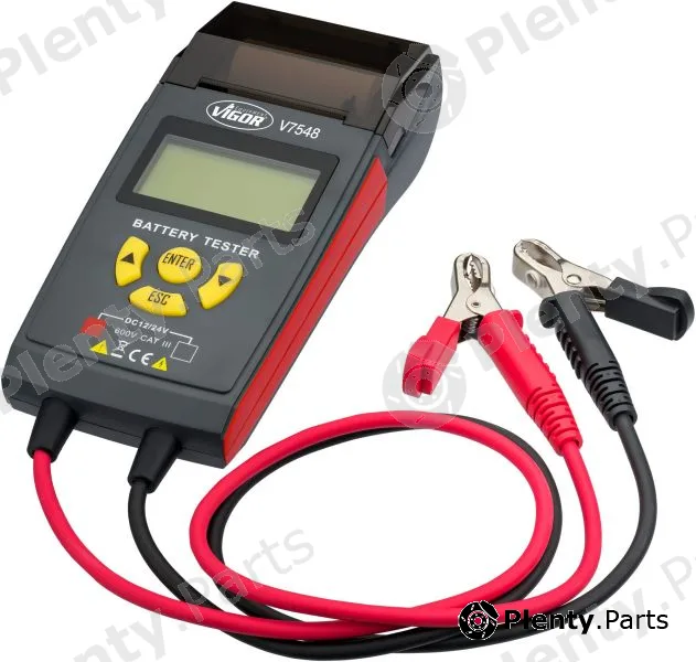 Vigor V7548 — Tester, battery