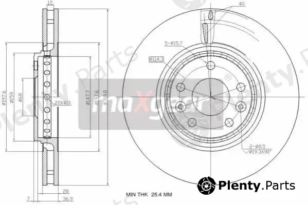 Maxgear 19-2363 — Brake Disc