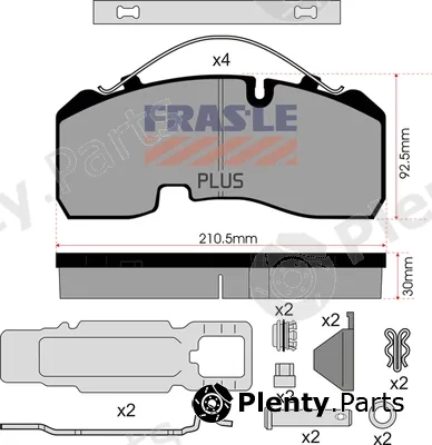 Fras-Le PD/142-K023-PLUS — Brake Pad Set, disc brake