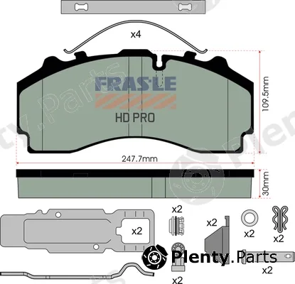 Fras-Le PD/224-K021-HD — Brake Pad Set, disc brake