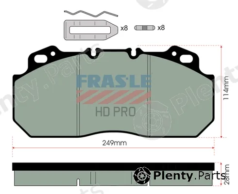 Fras-Le PD/112-K007-HD — Brake Pad Set, disc brake