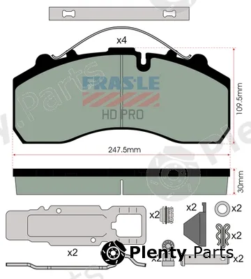 Fras-Le PD/116-K021-HD — Brake Pad Set, disc brake