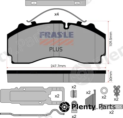 Fras-Le PD/224-K021-PLUS — Brake Pad Set, disc brake