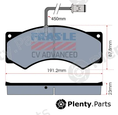 Fras-Le PD/148-A-CV — Brake Pad Set, disc brake