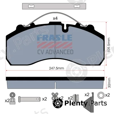 Fras-Le PD/116-K020-CV — Brake Pad Set, disc brake